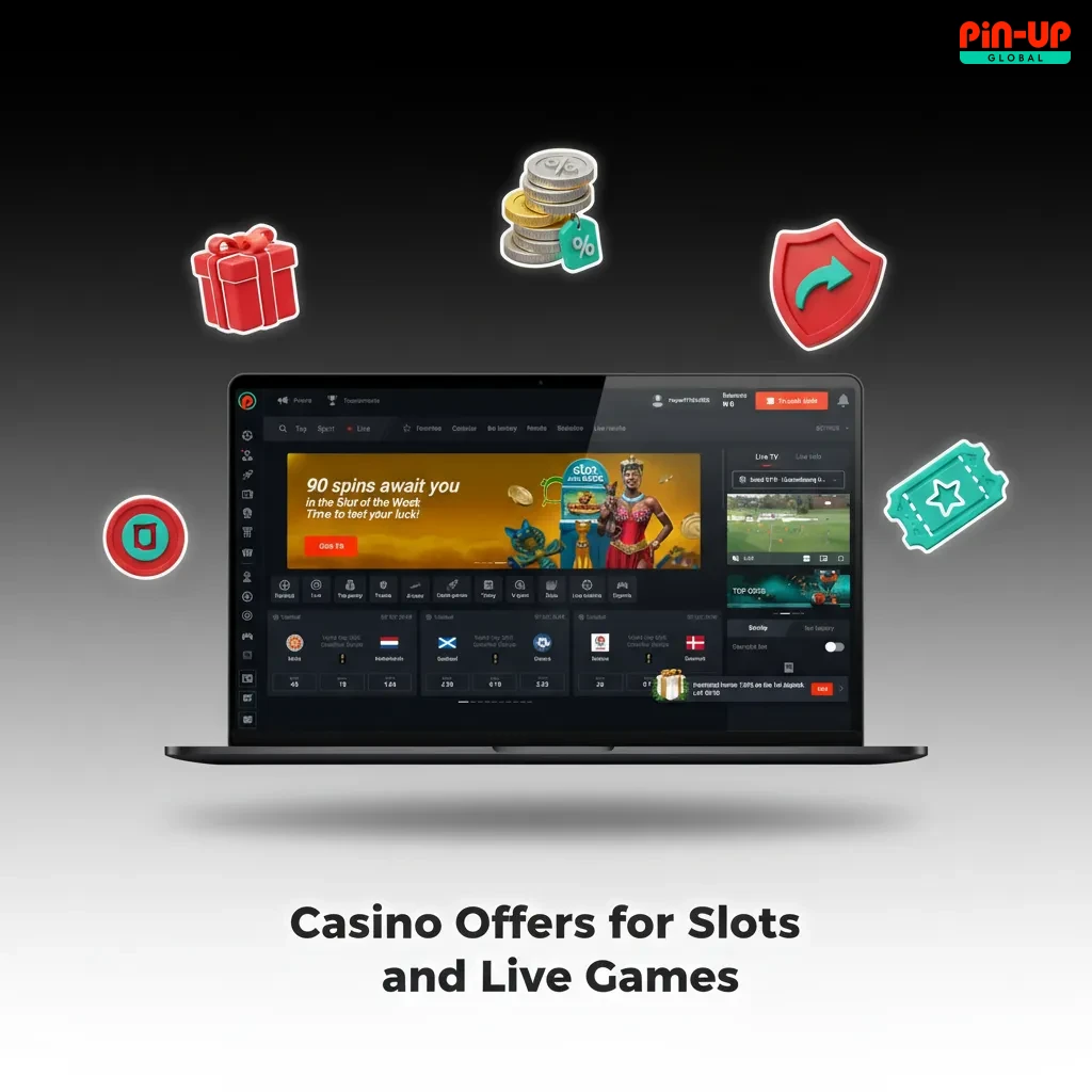 Casino offers: weekly slot reload, daily free spins, Drops & Wins prizes, live cashback Sundays, high roller reload.