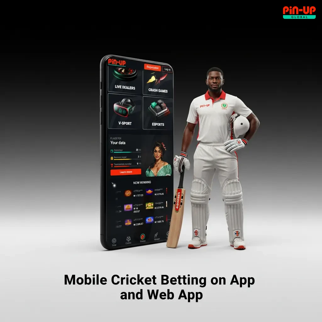 Android app and iOS web app screens for cricket betting with live odds, quick slips, tracking, and cash out.