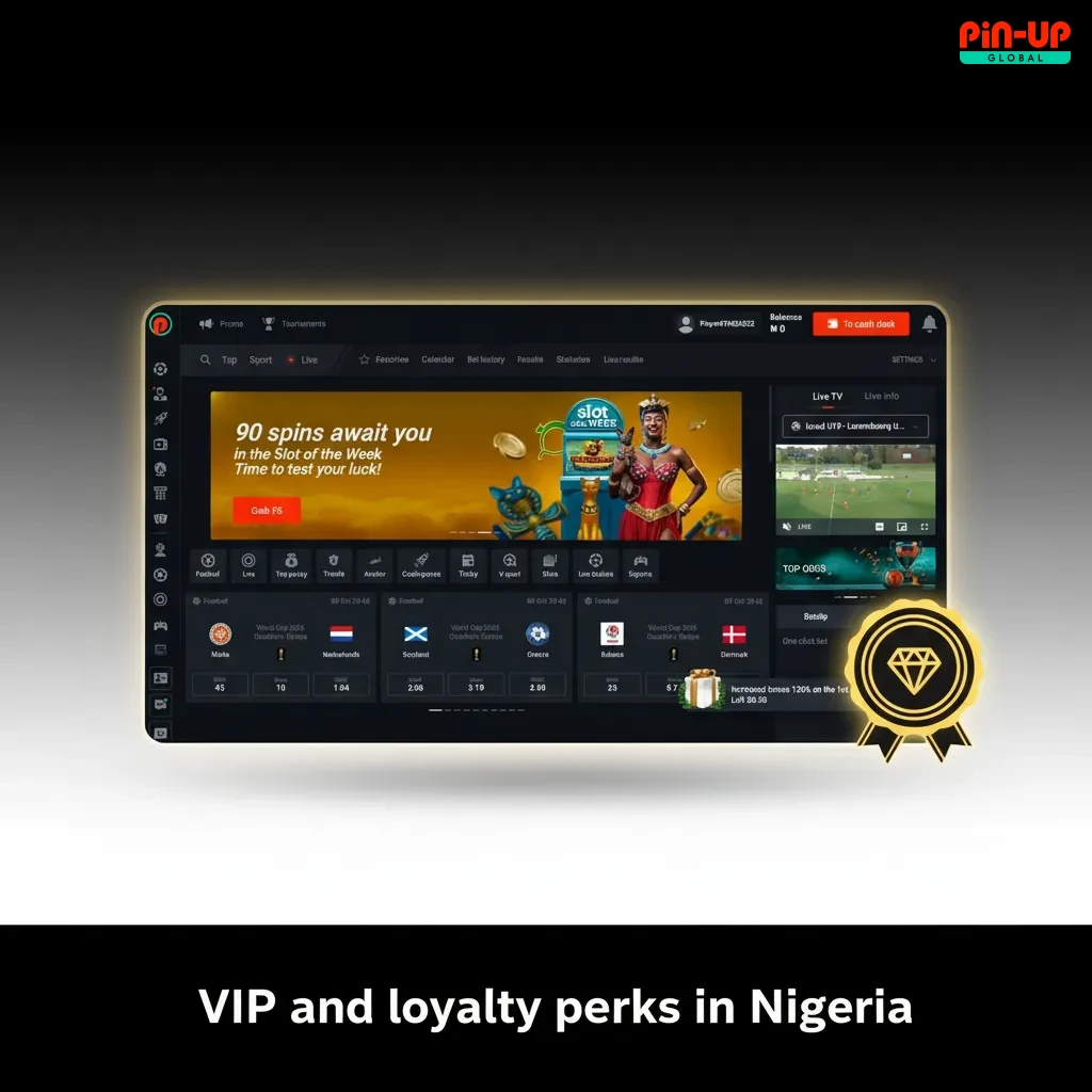 VIP and loyalty perks in Nigeria: earn betting points, cashback, better point rates, priority service, high-roller perks.