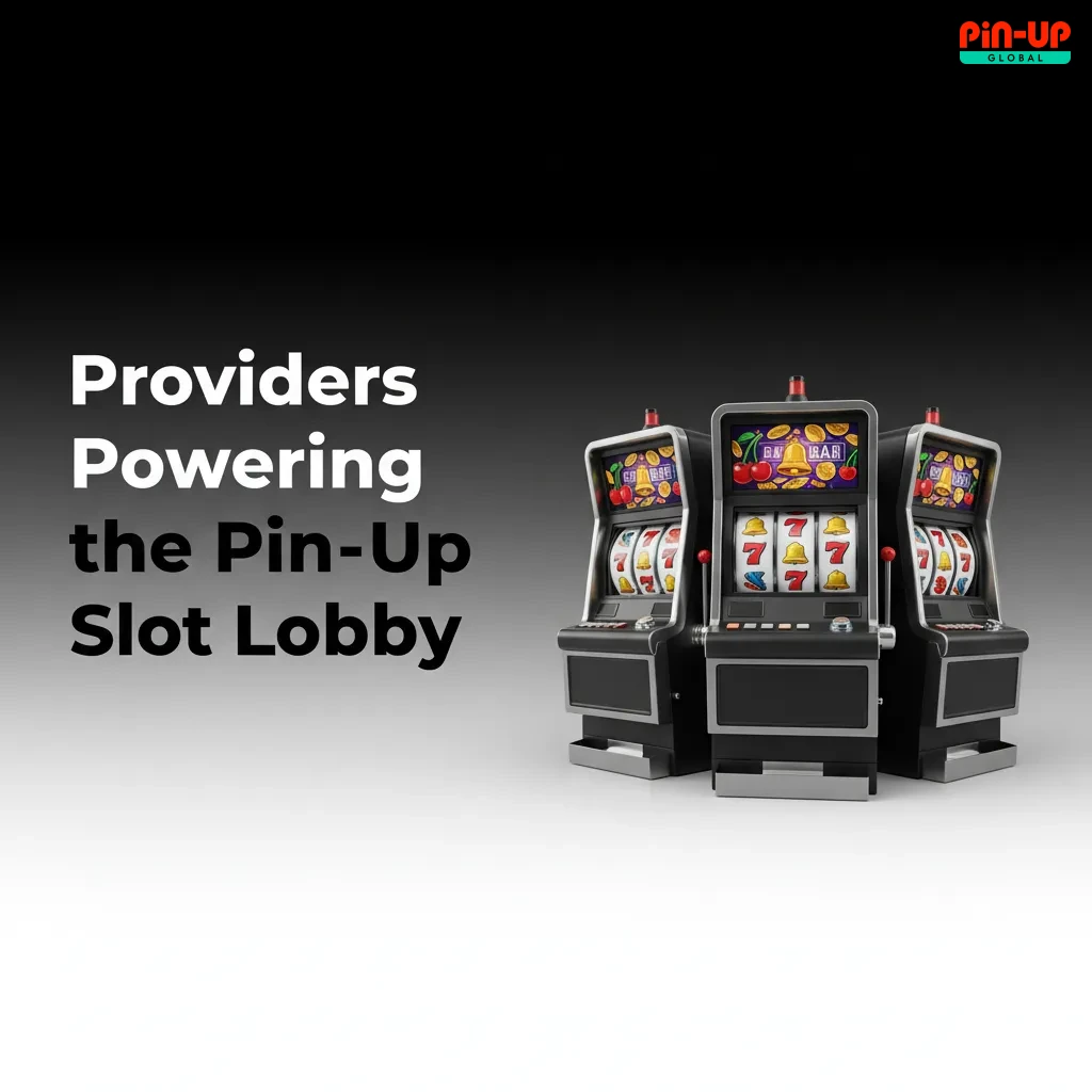 Pin-Up slot lobby with provider logos and filter: Pragmatic Play, NetEnt, Play'n GO, Hacksaw, Nolimit City; 80+ providers.