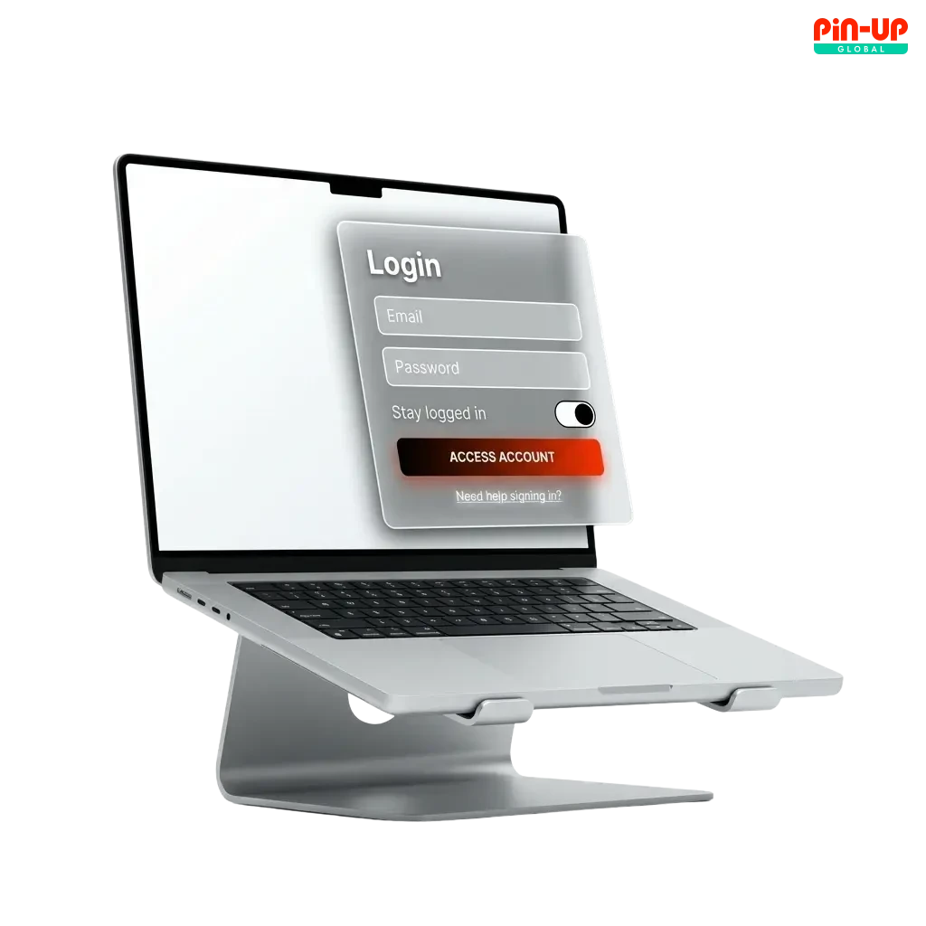Nigerian player securely logging into Pin-Up account on mobile app to access sports betting and casino games