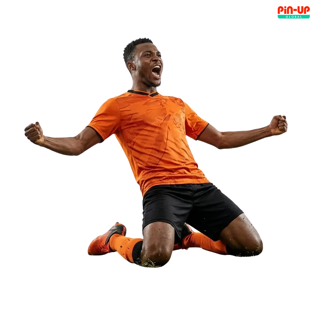 Pin-Up Nigeria football betting with 150% bonus, covering EPL and NPFL markets, welcome package up to ₦8,000,000