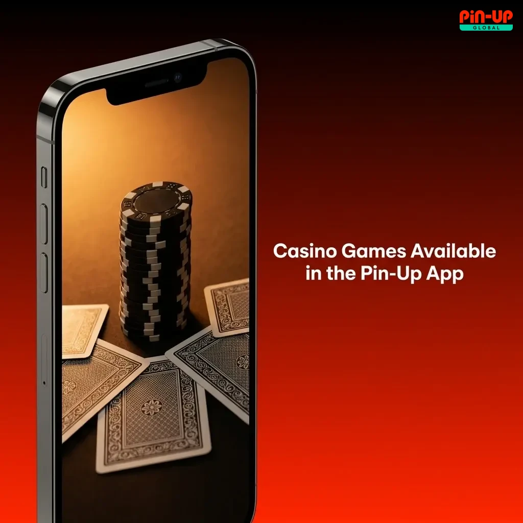 Pin-Up casino app showing slots, live dealer games, crash games, and table games available to Nigerian players