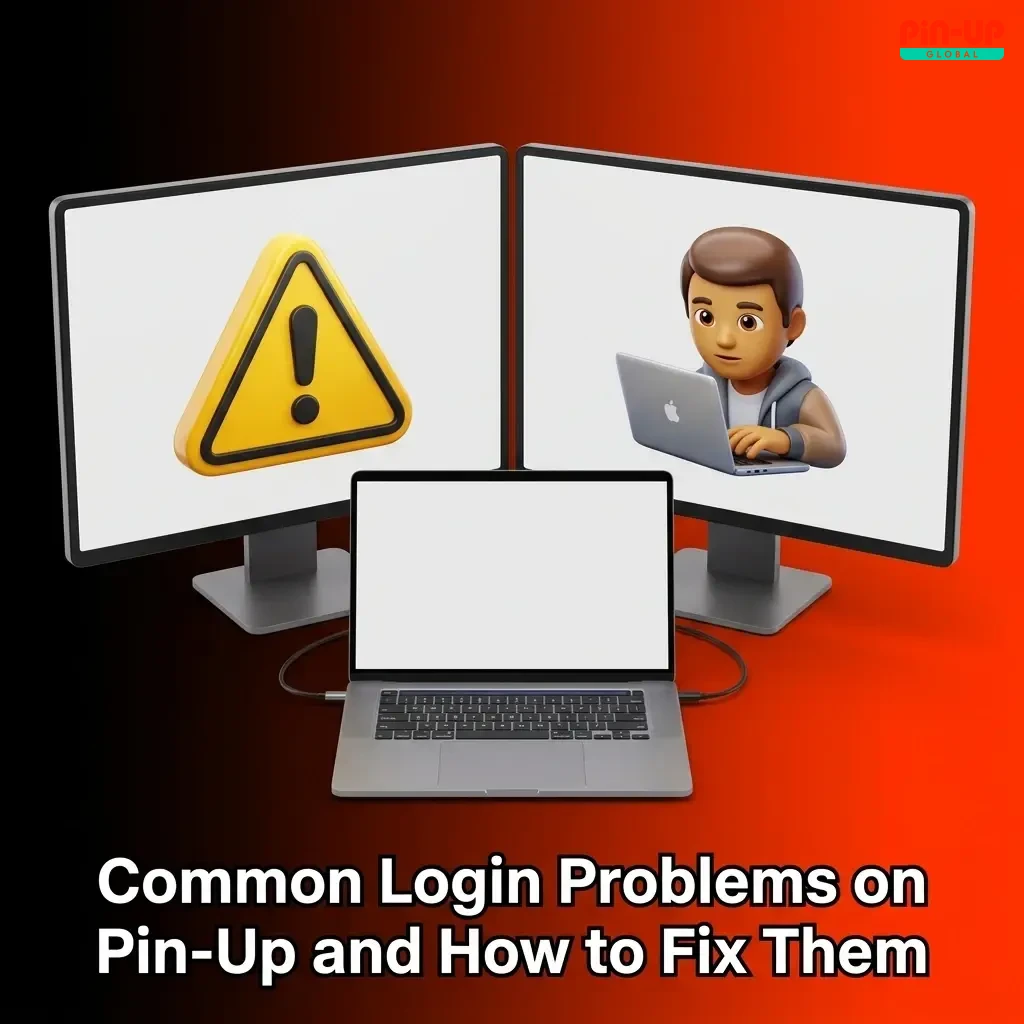 Pin-Up login problems and solutions table covering passwords, blocked accounts, and two-factor authentication fixes