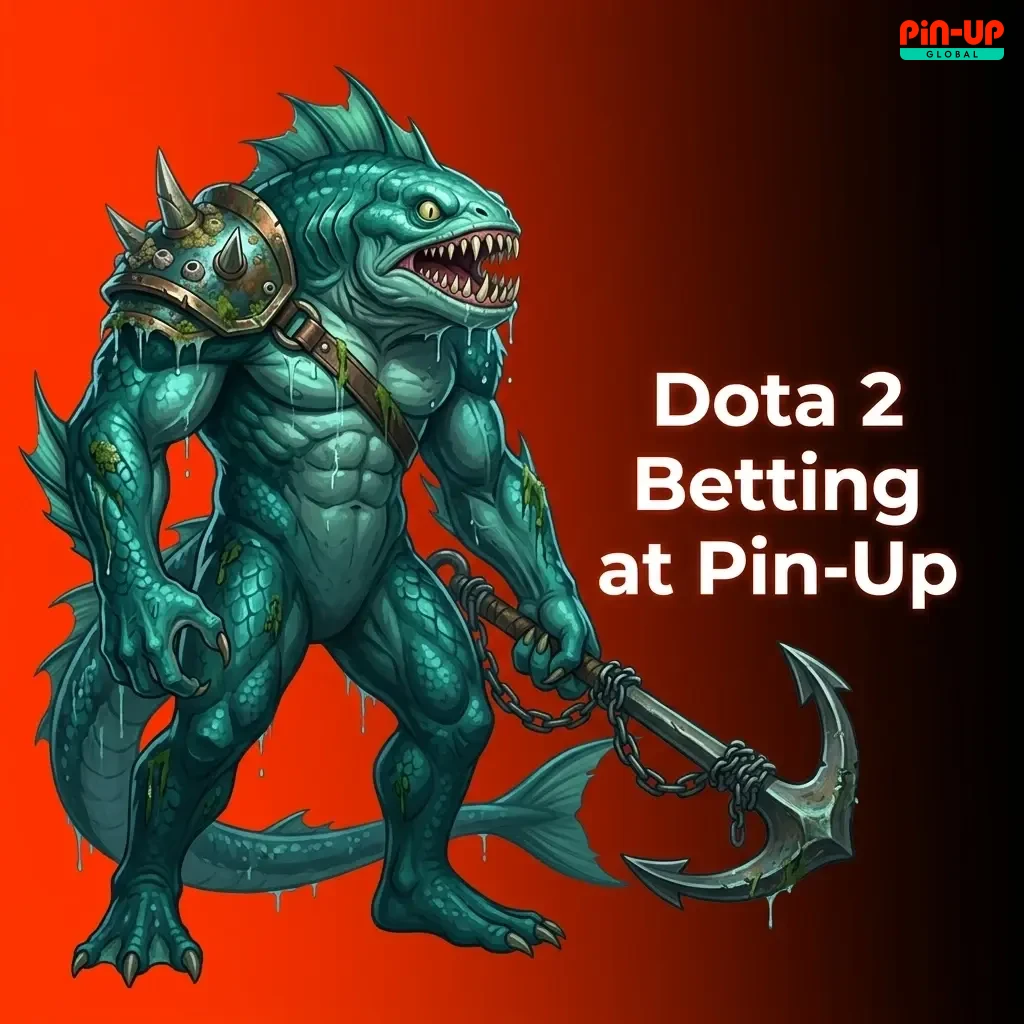 Pin-Up Dota 2 betting markets including match winners, live odds, and top tournaments like The International and ESL One