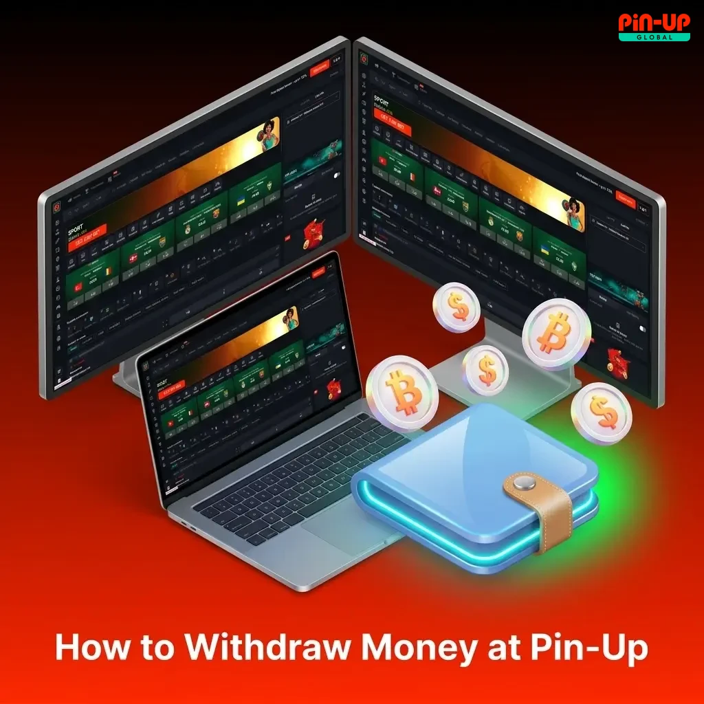 Nigerian player withdrawing funds from Pin-Up account via cashier section on desktop or mobile device