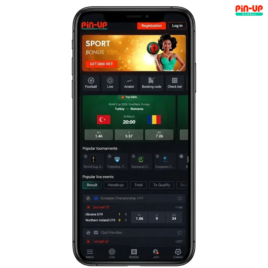 Pin-Up app download for Android APK and iOS in Nigeria with casino and sports betting welcome bonus offer
