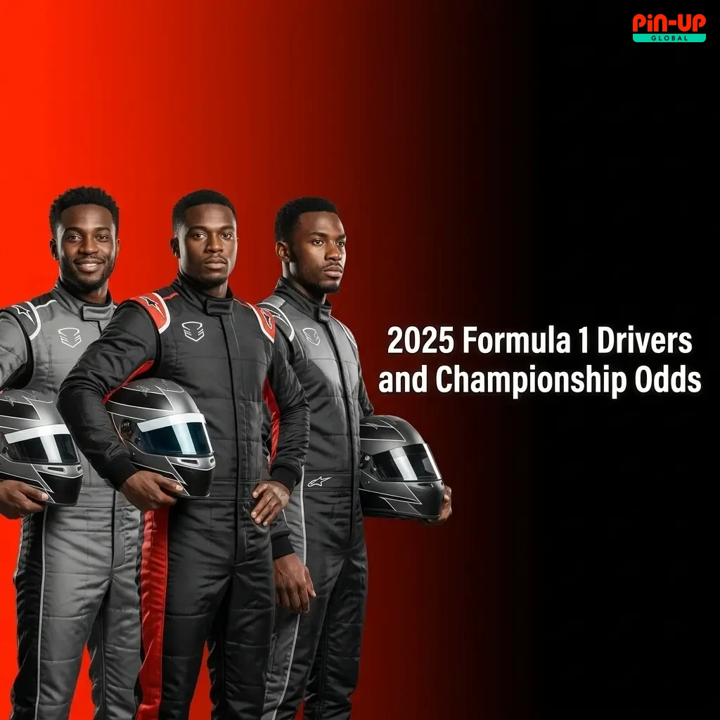 2025 Formula 1 drivers, teams, and championship winner odds including Verstappen, Norris, and Hamilton on Pin-Up