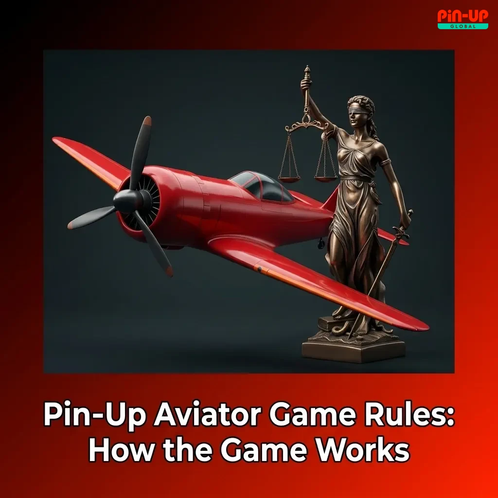 Pin-Up Aviator game rules showing multiplier climb, cash-out mechanic, auto bet options, and provably fair system explained