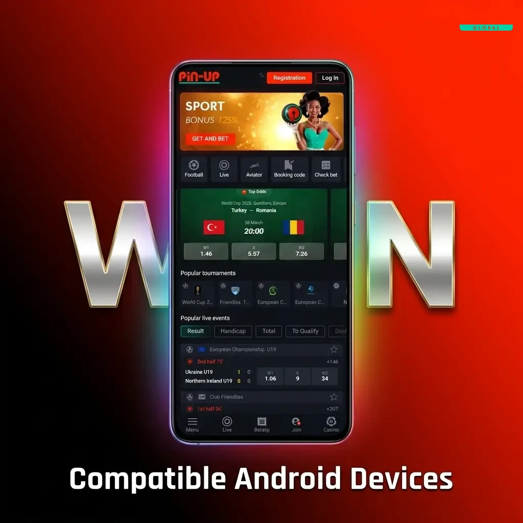 Pin-Up app compatible Android devices in Nigeria including Tecno, Infinix, Samsung, Xiaomi, OPPO, Nokia, Itel, Huawei, Realme