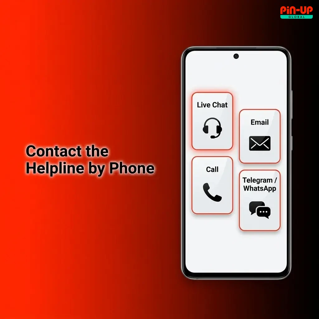 Customer calling Pin-Up helpline for urgent account and payment support during business hours in Nigeria