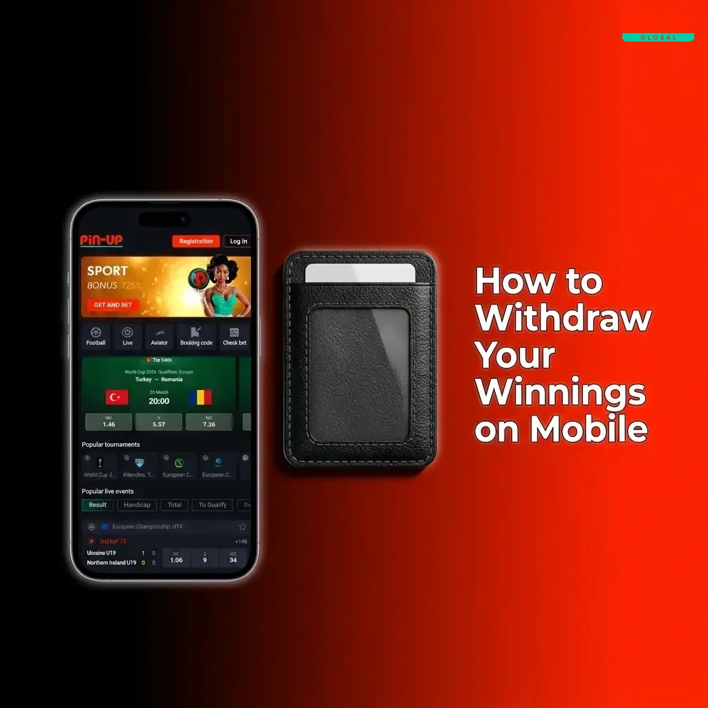 Step-by-step guide to withdrawing winnings on Pin-Up mobile app via the Cashier section