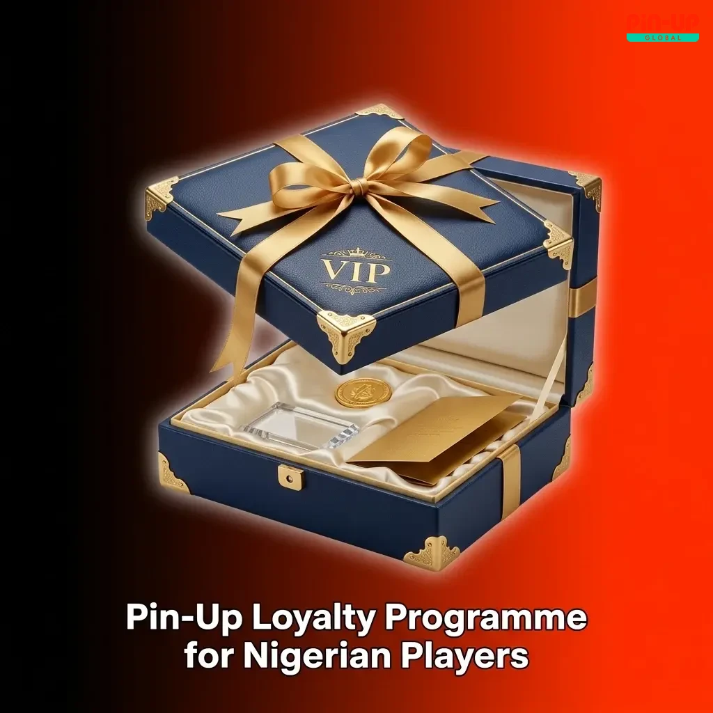 Pin-Up loyalty programme tiers and points system for Nigerian players showing cashback, VIP status, and rewards
