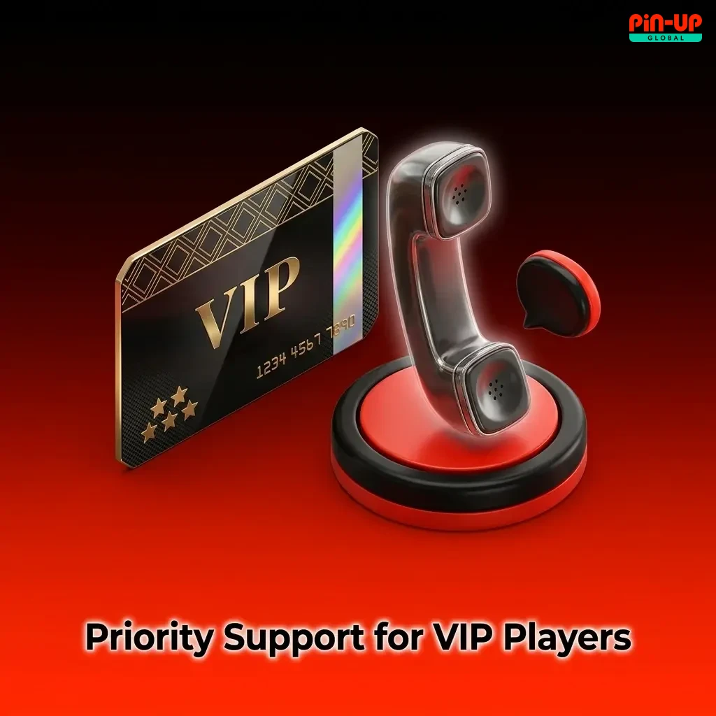 Pin-Up VIP player receiving priority support from a dedicated senior account manager via private chat channel