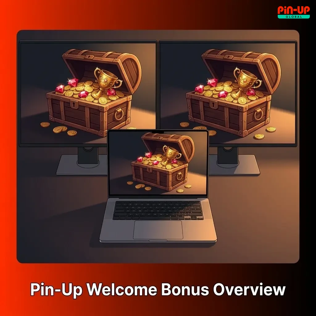 Pin-Up welcome bonus table showing 120% casino bonus with 250 free spins and 125% sports bonus, both up to ₦8,000,000