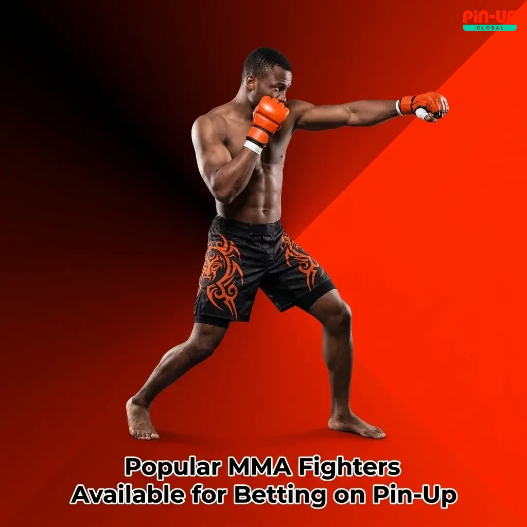 Top MMA fighters available for betting on Pin-Up including Jon Jones, Islam Makhachev, Conor McGregor and more UFC champions