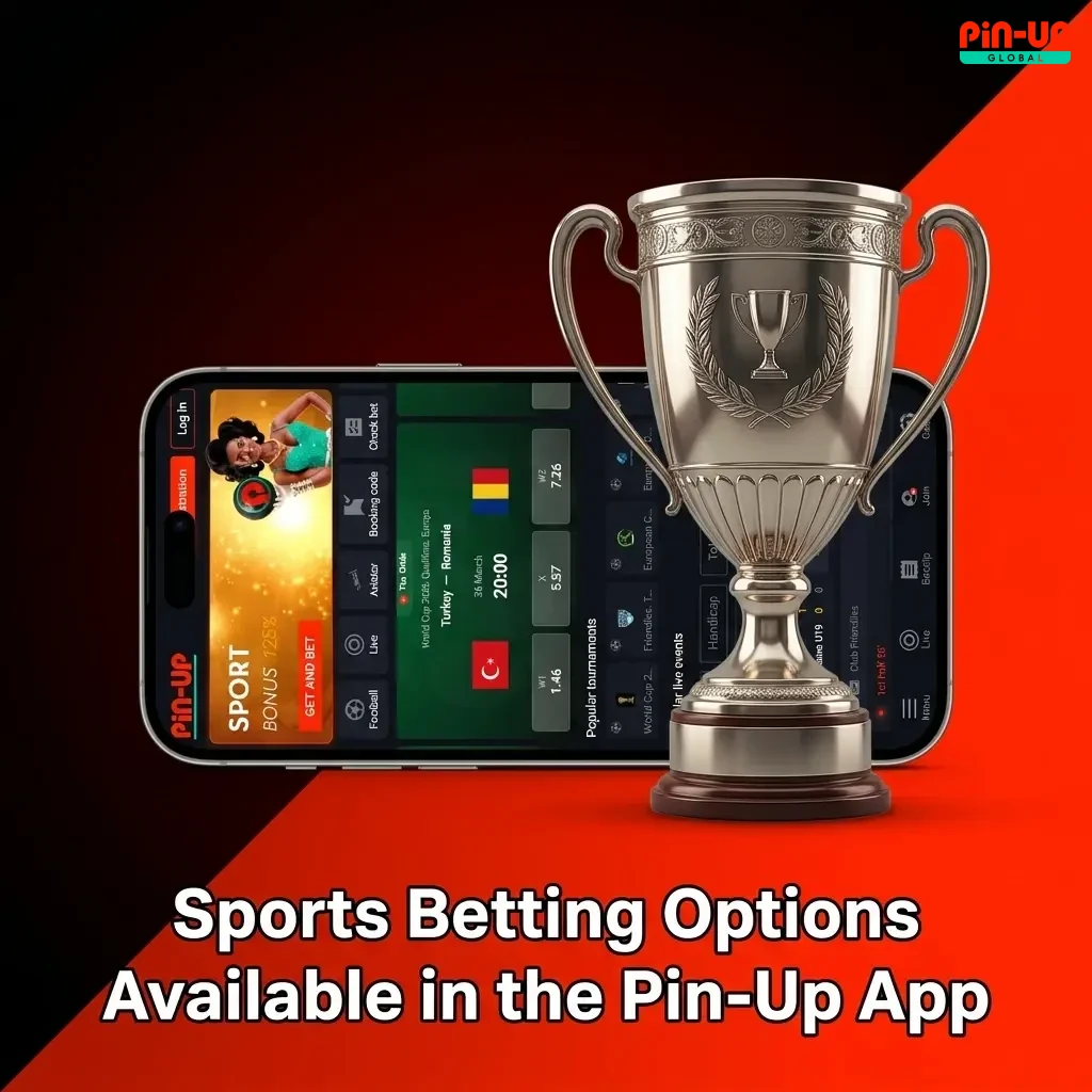 Pin-Up app sports betting options including football, basketball, tennis, esports and live betting for Nigerian users