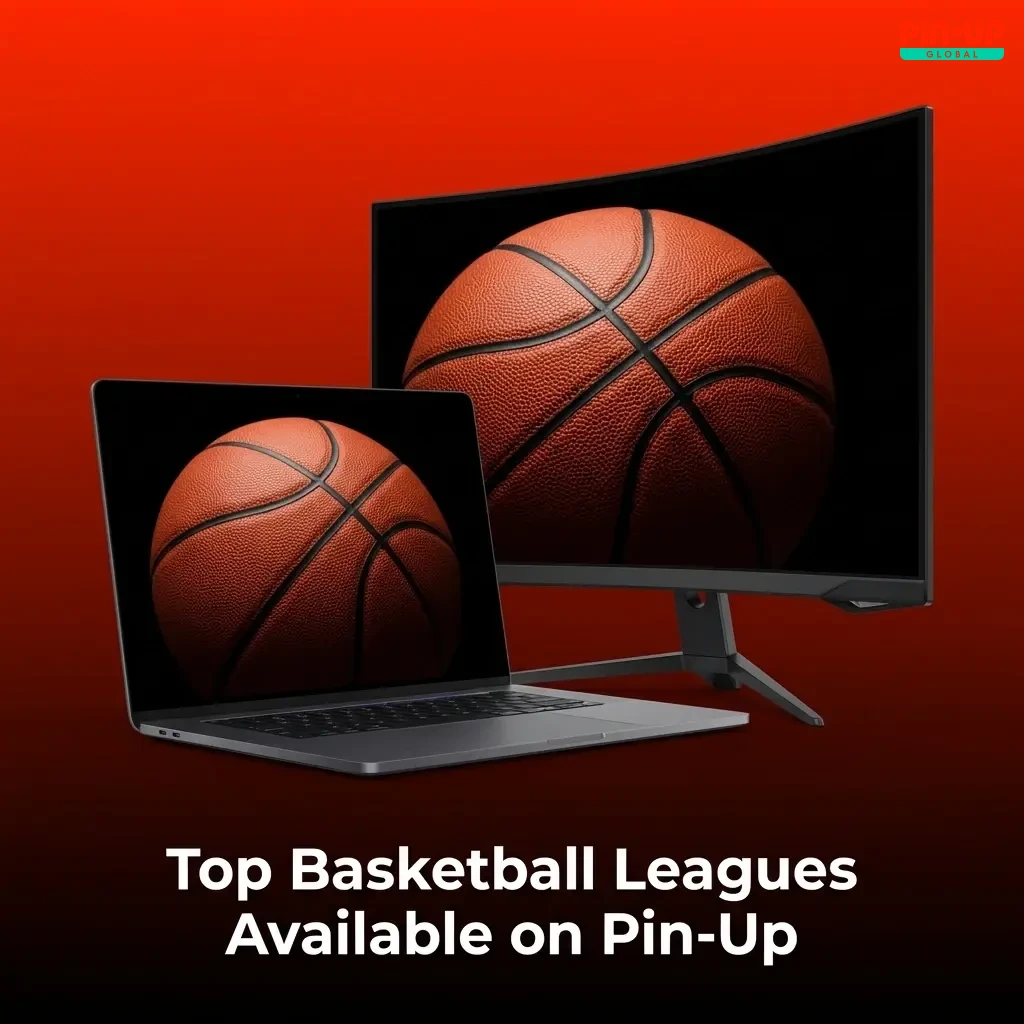 Top basketball leagues on Pin-Up including NBA, EuroLeague, NCAA, ACB, Turkish BSL, FIBA, and Australian NBL betting options