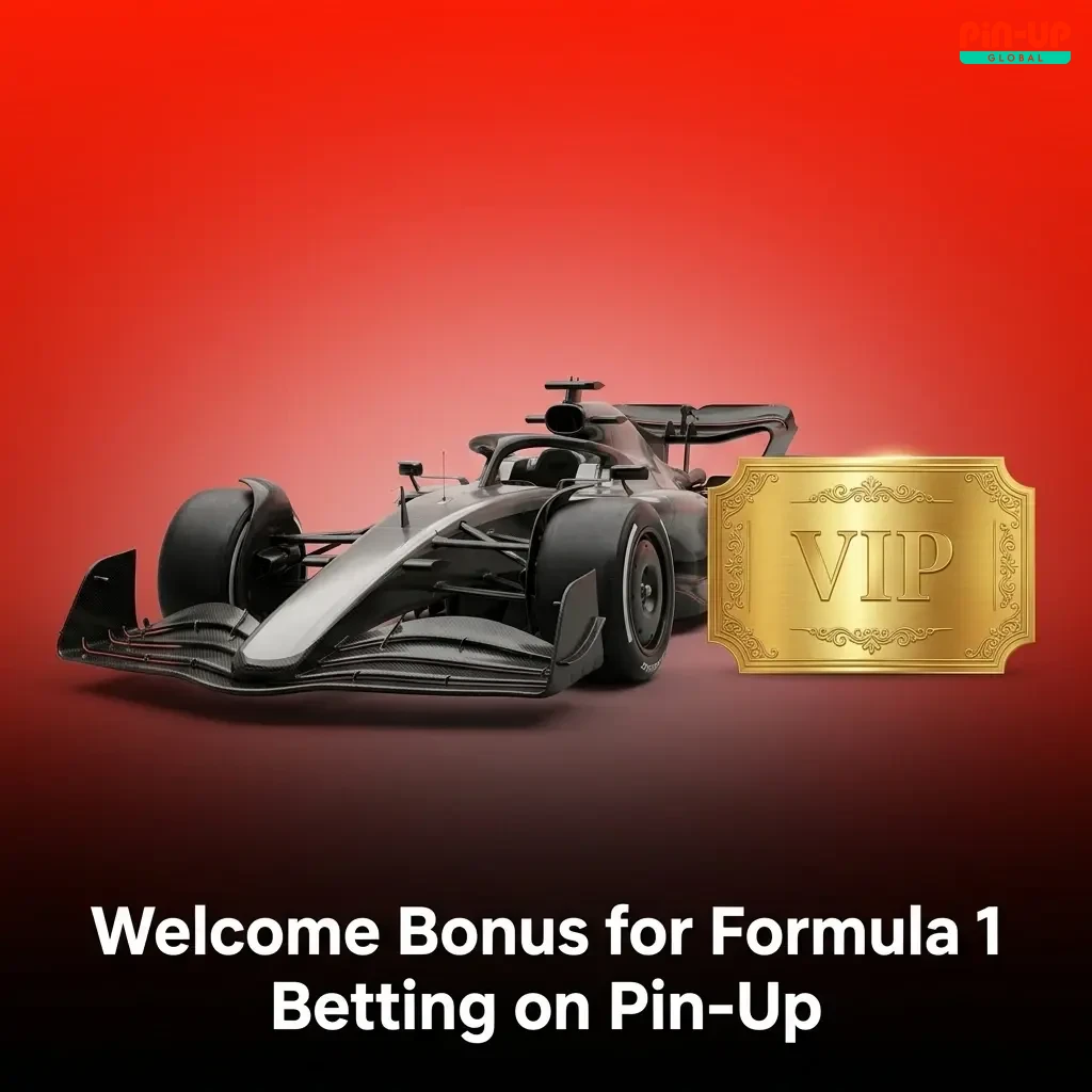 Pin-Up welcome bonus up to 25,000 NGN for new users betting on Formula 1 sports markets