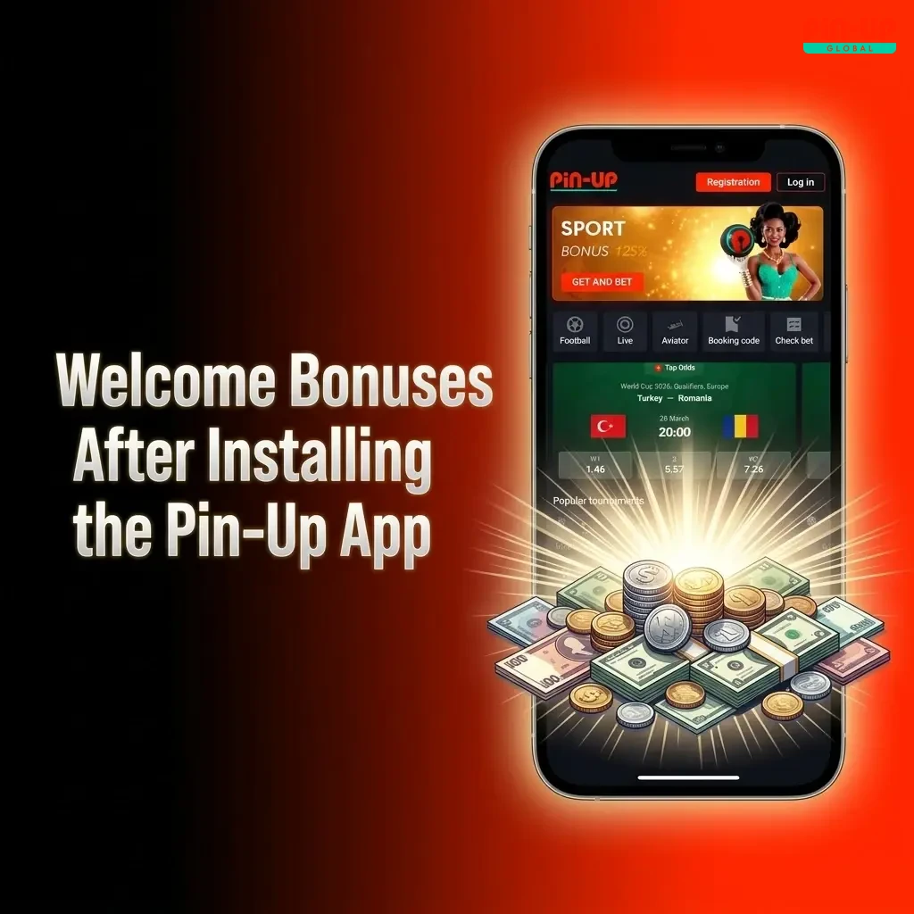 Pin-Up app welcome bonus for Nigerian players with promo code PBONG35 offering up to ₦8,000,000 and free spins