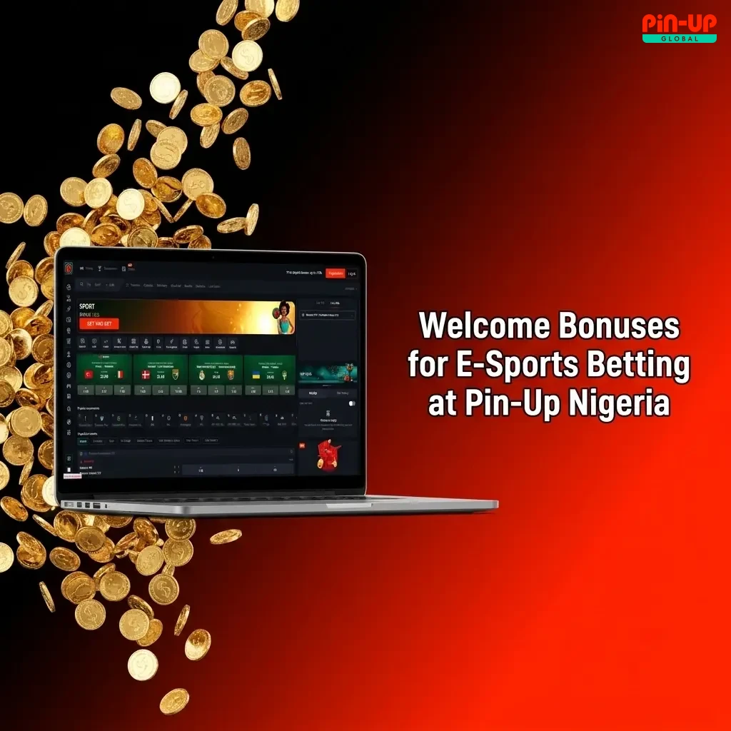 Pin-Up Nigeria welcome bonus up to ₦8,000,000 for esports betting with promo code PBONG35 for new players